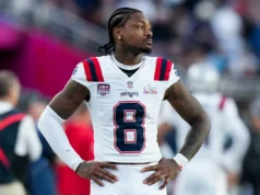 Super Bowl 2026: Seahawks CB Josh Jobe dá um soco no Patriots WR Stefon Diggs no 4º quarto