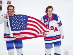 Quinn Hughes, mãe Ellen, do Team USA Hockey avalia o convite do presidente Donald Trump para o Estado da União