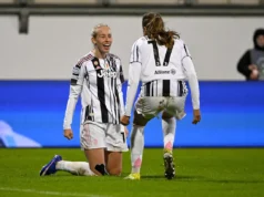 Gol da Juventus Feminina no último segundo na primeira mão do play-off da UWCL contra o Wolfsburg