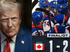 Trump previu que o hóquei estaria “acabado” no Canadá. Então a equipe dos EUA conquistou o ouro. duas vezes exatamente da mesma maneira.