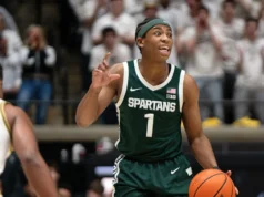 Nº 13 do estado de Michigan ultrapassa o Nº 8 Purdue, 76-74