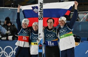 A Eslovénia, depois de mais três dias de espera, finalmente teve a sua festa olímpica de saltos de esqui