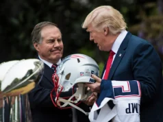 O presidente Donald Trump reclama do ‘terrível’ desprezo de Bill Belichick no Hall da Fama em entrevista ao Super Bowl LX
