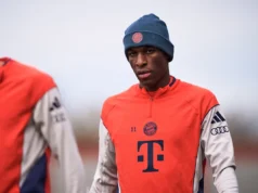 ATUALIZAÇÃO: Vários relatórios indicam que Nicholas Jackson não se vestirá para o Bayern de Munique x DFB-Pokal