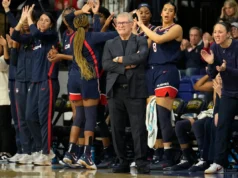 Fudge e Strong lideram o número 1 da UConn à sua 43ª vitória consecutiva sobre Marquette por 71-56.