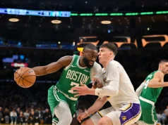 Jaylen Brown e Peyton Pritchard lideram o Celtics na vitória por 111-89 sobre o Lakers na rivalidade da primeira temporada