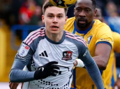 Tutierov tem um ‘grande futuro’ após sua primeira partida em Exeter