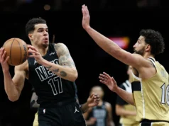 Michael Porter Jr., do Nets, cai 23 na vitória por 127-113 sobre o Wizards