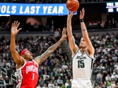 Recapitulação instantânea: Spartans sobrevivem a Bruce Thornton e ao estado de Ohio, 66-60