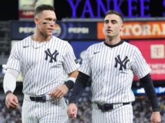 A proposta de grande sucesso dos Yankees fez com que o duas vezes All-Star conseguisse US$ 100 milhões em Nova York para ancorar o campo externo com Aaron Judge, Cody Bellinger.