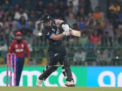 Rebatidas Inglaterra x Nova Zelândia após vencer o sorteio na partida da Copa do Mundo T20