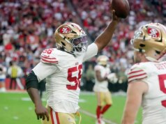 Keion White, do 49ers, levou um tiro no tornozelo no início da manhã em São Francisco