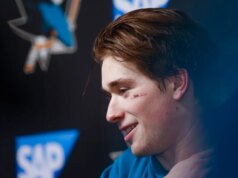 MacLean Celebrini do San Jose Sharks mudou o foco para a corrida dos playoffs da NHL