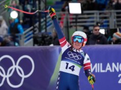 Os austríacos Radler e Huber venceram juntos a equipe, os norte-americanos Shiffrin e Johnson em quarto