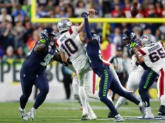 Em Drake May, o New England Patriots perdeu o Super Bowl LX para o Seattle Seahawks