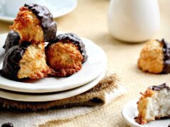Receita: Macaroons de Coco Mergulhados em Chocolate