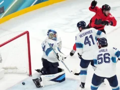 Markand teve um impacto dramático na vitória do Canadá por 3 a 2 sobre a Finlândia nas semifinais olímpicas do hóquei masculino.