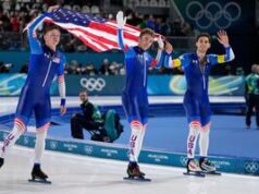 A equipe dos EUA conquistou a prata na perseguição por equipes masculinas