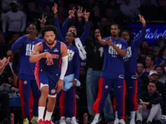 Os 42 pontos de Cade Cunningham levaram os Pistons a outra vitória arrasadora sobre os Knicks, por 126-111.