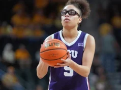 As mulheres nº 17 do TCU venceram a nº 19 da Virgínia Ocidental por 59 a 50 para ocupar o primeiro lugar na Big 12 Conference