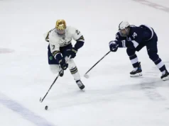 Nº 5 Penn State 3, Notre Dame 3 (SO): Sobreviva e avance