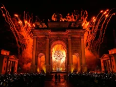 Uma foto extraordinária: capturando o momento do acendimento da pira olímpica em Milão