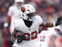 Arizona Cardinals RB Michael Carter 2026 Perfil fora de temporada