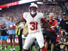 Perfil do Arizona Cardinals RB Emari Demercado 2026 fora de temporada
