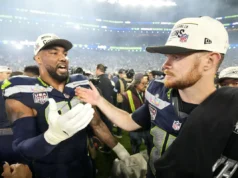 Os USC Seahawks discutem a vitória do Super Bowl com outros Trojans