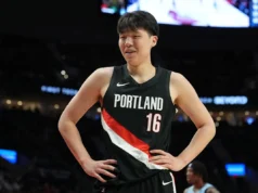 O novato do Trail Blazers, Yang Hansen, fala sobre a orientação de Yao Ming