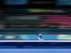 Fotos mostram atletas em movimento nas Olimpíadas de Inverno de Milão Cortina como um borrão