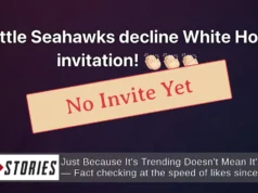 Verificação de fatos: Os Seattle Seahawks não recusaram o convite da Casa Branca