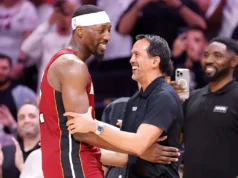 Bam Adebayo melhorou a pontuação mais alta de sua carreira em 42 pontos. Este é um recorde de todos os tempos da NBA