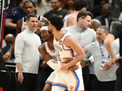 Ajay Mitchell e Justin Champagne suspenderam 1 jogo cada um sem remuneração por lutarem no confronto Thunder-Wizards