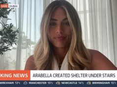 Arabella Chee, da Love Island, admitiu que estava ‘apavorada’ e planeja ‘esconder sua família em um armário’ ao aparecer ao vivo no Good Morning Britain depois de voar para Dubai em meio a um ataque de mísseis iranianos – enquanto a celebridade se abria sobre a ‘noite terrível’.