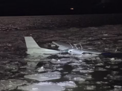 As imagens de pesadelo mostram o que aconteceu depois que o avião perdeu energia e caiu no gelado rio Hudson.