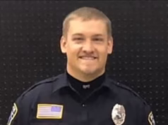 O querido policial, de 33 anos, pai de dois filhos, morreu apenas 24 horas após ser diagnosticado com uma infecção cerebral