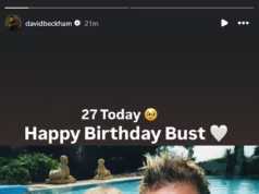 David e Victoria Beckham dizem ‘nós te amamos’ enquanto estendem um ramo de oliveira emocionado ao filho Brooklyn em seu aniversário de 27 anos e usam seu apelido de infância favorito