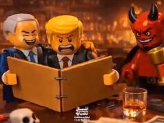 O Irã compartilha um vídeo bizarro de Lego de foguetes atingindo a base militar britânica em Chipre e atingindo arranha-céus em Dubai