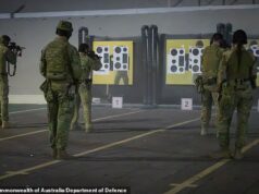 A sede da Austrália no Médio Oriente foi atingida por um aumento alarmante de mísseis iranianos