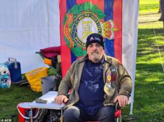 Rastreie os bandidos que vandalizaram o carro de um veterano de guerra enquanto arrecadavam dinheiro para ex-soldados