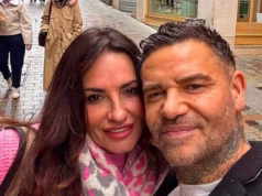 A ex-stripper dos Dreamboys foi vista rindo e brincando com a namorada em sua casa na França horas antes de ela ser baleada