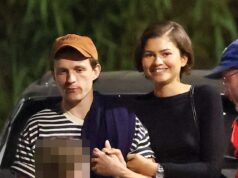 Zendaya usou um anel de ouro quando ela e Tom Holland fizeram sua primeira aparição pública desde que havia rumores de que se casariam.