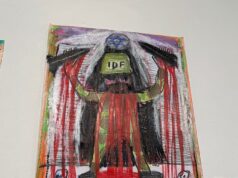 Indignação com a exposição de arte ‘odiosa’ em Margate: visitante judeu afirma ter sido ‘desperdiçado’ por artista ‘raivoso’ após confronto por causa de ‘imagens nazistas’