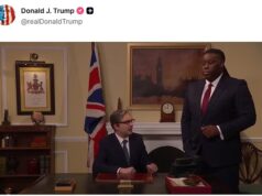 Donald Trump posta um esboço do Saturday Night Live zombando de Starmer por ter muito medo de denunciá-lo sobre a guerra do Irã