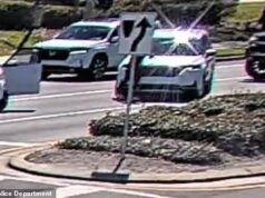 Momento chocante Mulher da Flórida espanca motorista grávida e ataca pedestre idoso na frente da polícia é mordida em terrível explosão de violência no trânsito