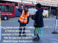 Momento em que passageiro furioso confronta funcionário ‘desrespeitoso’ da TfL que diz a uma senhora idosa ‘Você não está usando seu cérebro!’ Quando ele pede orientação