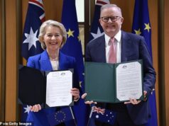 Os australianos podem esperar muito mais barato num acordo comercial histórico com a União Europeia