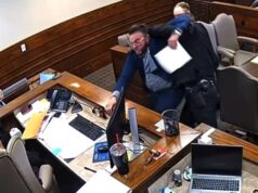 Advogado joga a carta do transgênero durante uma discussão acalorada com uma juíza que termina com ele gritando ‘Não consigo respirar’ enquanto é preso por desacato