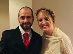 Lord Advocate conhece a viúva do bombeiro Barry Martin, que ainda espera por respostas três anos após sua morte